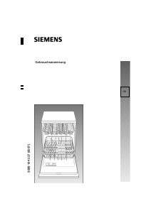 Bedienungsanleitung Siemens SL65E331EU Geschirrspüler