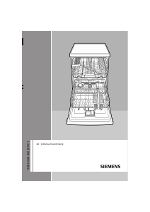 Bedienungsanleitung Siemens SN28M260DE Geschirrspüler