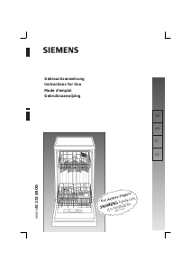 Mode d’emploi Siemens SF24261GB Lave-vaisselle