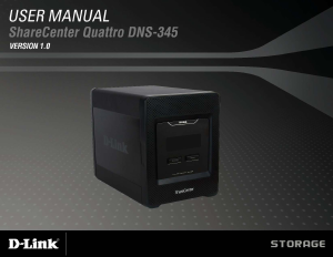 Handleiding D-Link DNS-345 ShareCenter Quattro NAS