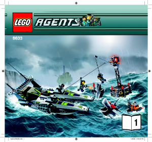 Bedienungsanleitung Lego set 8633 Agents Rettung mit dem Speedboot