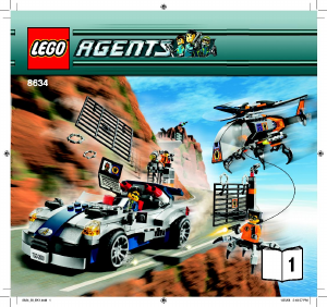 Bedienungsanleitung Lego set 8634 Agents Silberner Cruiser