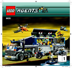 Manual Lego set 8635 Agents Mobile command center