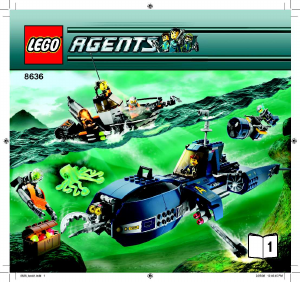 Manuale Lego set 8636 Agents Missione in acque profonde