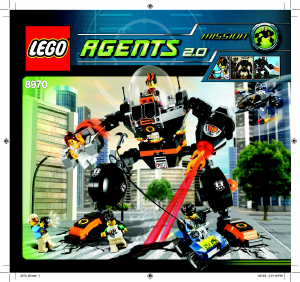Manual Lego set 8970 Agents Robo attack