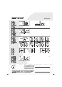 Manuale Soehnle 65086 3 Plateau Bilancia da cucina