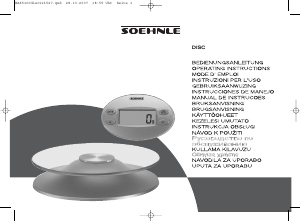 Mode d’emploi Soehnle 65100 6 Disc Balance de cuisine