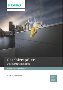Bedienungsanleitung Siemens SN578S07TE Geschirrspüler