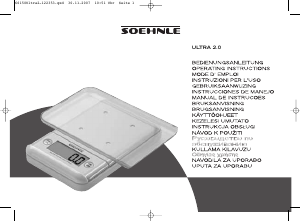 Manuale Soehnle 66150 Ultra 2.0 Bilancia da cucina