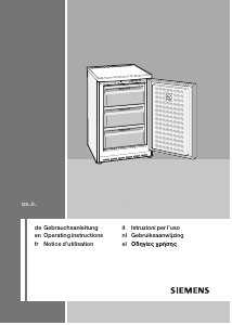 Bedienungsanleitung Siemens GS10DN20 Gefrierschrank
