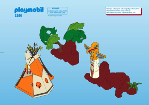 Mode d’emploi Playmobil set 3250 Indians Tribu indienne