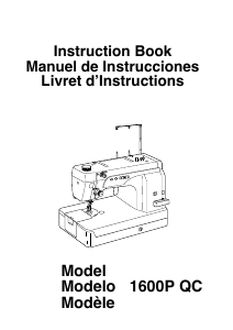 Manual Janome 1600P QC Sewing Machine