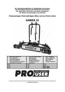 Handleiding Pro User Amber II Fietsendrager