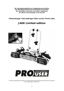 Handleiding Pro User Jade Limited Edition Fietsendrager