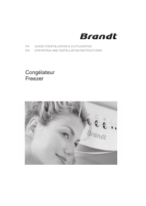 Manual Brandt UDN2222 Freezer