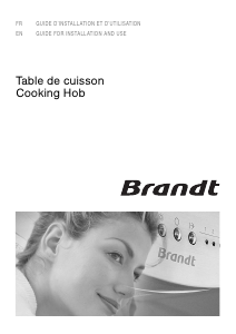Handleiding Brandt TE560WF1 Kookplaat