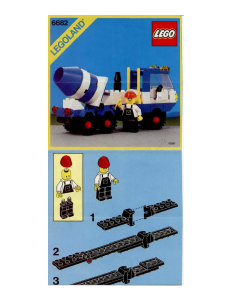 Bedienungsanleitung Lego set 6682 Town Zementmischmaschine