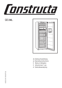 Bedienungsanleitung Constructa CE246N01 Gefrierschrank