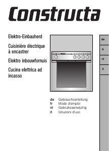 Handleiding Constructa CH12850 Fornuis