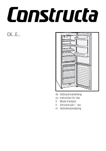 Mode d’emploi Constructa CK736EW31 Réfrigérateur combiné
