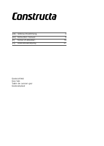 Handleiding Constructa CM106250 Kookplaat