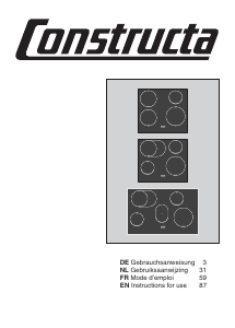Bedienungsanleitung Constructa CA422350X Kochfeld