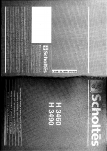 Handleiding Scholtès H 3460 Afzuigkap