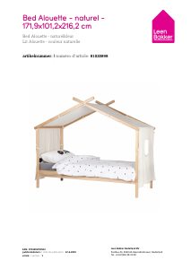 Manual de uso Leen Bakker Alouette Estructura de cama