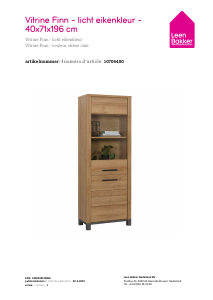 Manual Leen Bakker Finn Display Cabinet