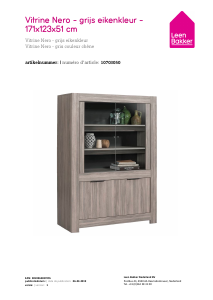 Manual Leen Bakker Nero Display Cabinet