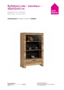 Manual Leen Bakker Lidia Display Cabinet