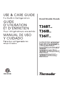 Manual de uso Thermador T36IT71FNS Frigorífico combinado