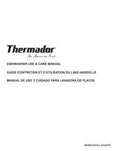 Bruksanvisning Thermador DWHD630GCM Diskmaskin