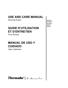 Manual de uso Thermador POMW301 Cajón calentador