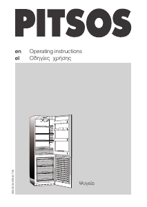 Εγχειρίδιο Pitsos P1KVB3610A Ψυγειοκαταψύκτης