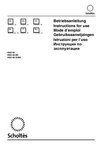 Bedienungsanleitung Scholtès HSD 98 Dunstabzugshaube