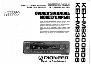 Bedienungsanleitung Pioneer KEH-M8300RDS Autoradio