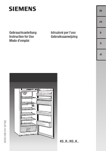 Bedienungsanleitung Siemens KS38K423HH Kühlschrank
