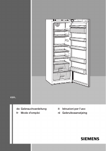 Bedienungsanleitung Siemens KS38RA71 Kühlschrank
