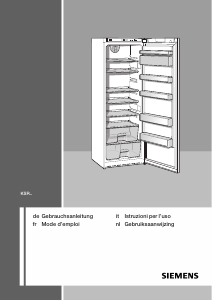 Bedienungsanleitung Siemens KS38RA01 Kühlschrank