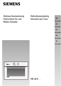 Bedienungsanleitung Siemens HB28K65 Backofen