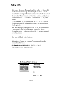 Bedienungsanleitung Siemens HB36D770C Backofen
