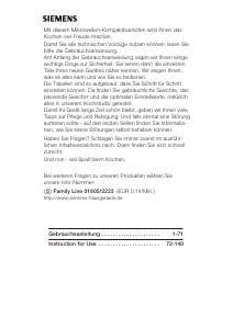 Bedienungsanleitung Siemens HB86E660B Backofen