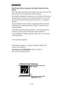 Használati útmutató Siemens HB770560S Kemence