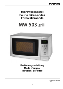Manuale Rotel MW 503 Microonde