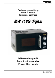 Mode d’emploi Rotel MW 718G Micro-onde