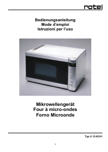 Bedienungsanleitung Rotel MW 820C Mikrowelle