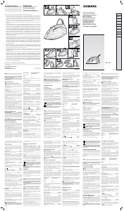 Handleiding Siemens TS10503 Strijkijzer
