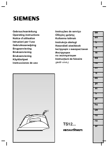 Manual de uso Siemens TS12XTRM24 Plancha