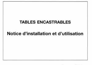 Mode d’emploi Brandt TE40BLV Table de cuisson